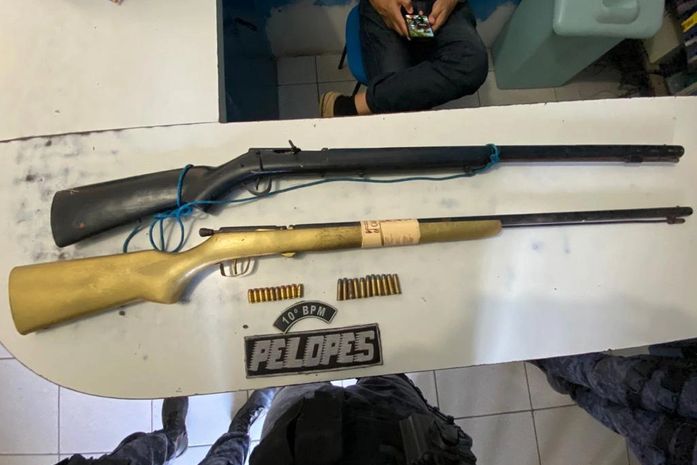 Três suspeitos são presos por comercializar armas e munições no sertão de AL