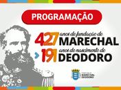 Prefeitura divulga programação dos 427 anos de fundação de Marechal Deodoro
