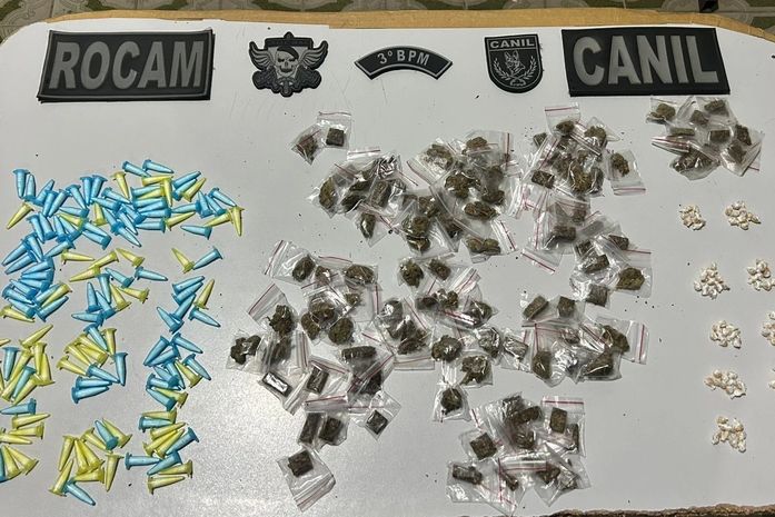 Prisões resultam na apreensão de mais de 140 pinos de cocaína e 100 pedras de crack no Agreste