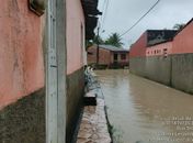 Ruas alagadas em Colônia de Leopoldina, após Rio Jacuípe transbordar