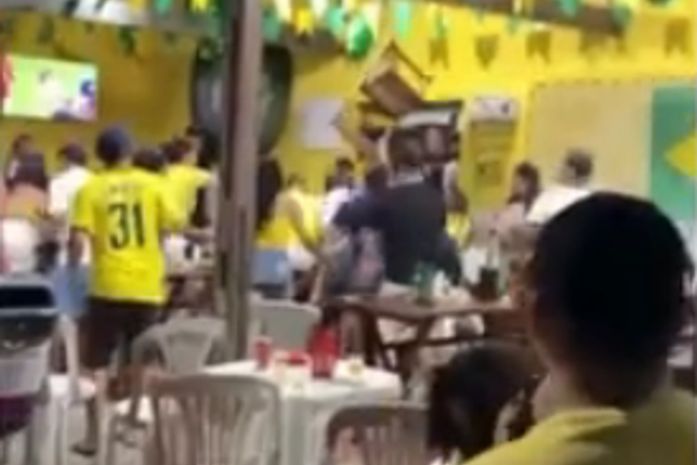 Vídeo registra agressão coletiva contra homem em Colônia Leopoldina após jogo do Brasil