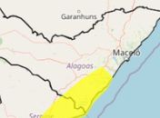 Inmet renova alerta de chuvas, mas reduz número de municípios em risco para 12
