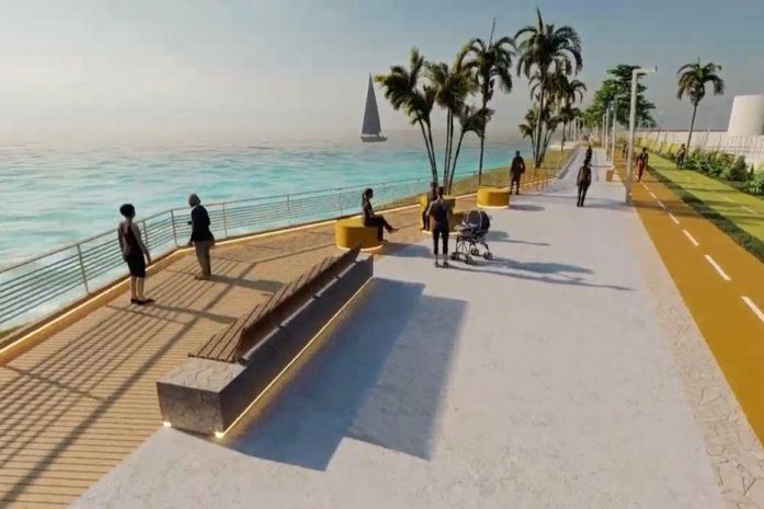 Obra de urbanização no Porto de Maceió vai garantir espaço de lazer no Jaraguá