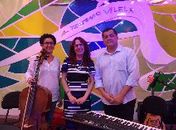 Janice Vilela, uma das filhas do menestrel de Alagoas agradecendo a festa dos 98 anos de seu pai
