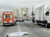 Mulher morre após cair de moto por aplicativo e ser atropelada na parte alta de Maceió