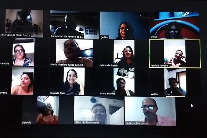 Major Izidoro realiza treinamento da equipe gestora para utilização de aplicativos de teleconferência