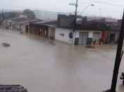 Chuva no bairro Santa Lúcia
