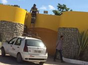 Funcionários da Eletrobras na residência do prefeito eleito de Rio Largo