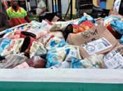 Alimentos apreendidos durante fiscalizações da Vigilância. 