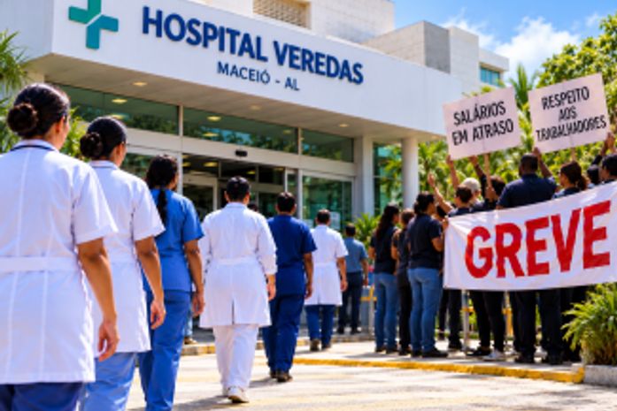 Justiça do Trabalho determina manutenção de 65% dos empregados durante greve no Hospital Veredas