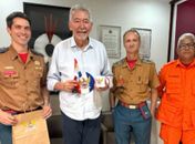 Corpo de Bombeiros agradece parceria de Paulão após entrega de equipamentos adquiridos por emenda parlamentar