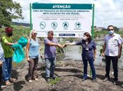 Prefeitura de São Miguel dos Campos realiza plantio de mudas às margens do Rio São Miguel 
