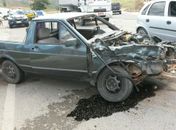 Veículo ficou danificado após colisão em São Miguel dos Campos