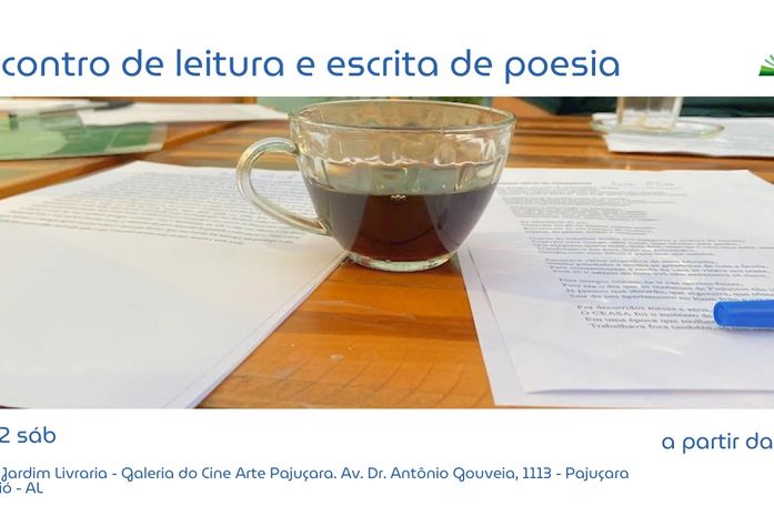 Livraria Novo Jardim promove encontro de leitura e escrita de poesia