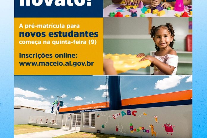 Educação prorroga prazo para pré-matrícula de novos alunos na rede municipal