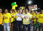Flávia Cavalcante movimenta ruas de Paripueira com seu primeiro adesivaço no município
