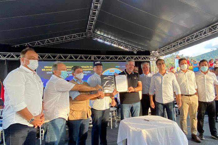 Deputado Galba Novaes participa de autorização para retomada de obras na BR-416