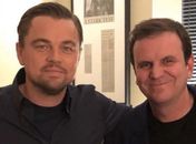 Eduardo Paes tira sarro de Bolsonaro com foto ao lado de Leonardo DiCaprio