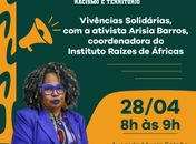 
Convidada pela Legião da Boa Vontade, esta ativista, Arísia Barros, compartilha  vivências, com mulheres periféricas, discutindo Identidade x Racismo
