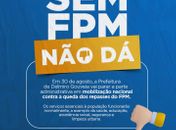 Prefeitura de Delmiro Gouveia adere a mobilização contra perdas do FPM

