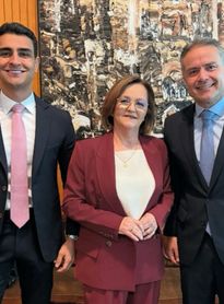 Ao lado de JHC, Renan Filho faz gesto político e parabeniza Marluce Caldas por indicação ao STJ