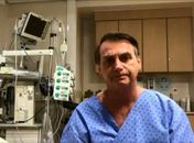Jair Bolsonaro durante o período em que esteve hospitalizado