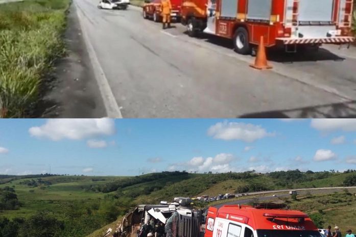 Carreta tomba e deixa jovem morta na BR 101 em Alagoas