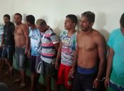 Presos na operação deflagrada em Arapiraca (Foto: Adalberto Custódio)