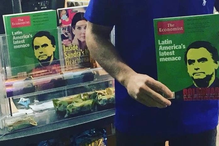 A mais recente ameaça da América Latina- diz a capa da revista sobre Jair.