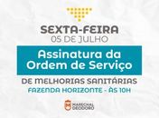 Nesta sexta-feira (05): Prefeito Cacau assina ordem de serviço de melhoria sanitária na zona rural