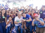 Júlio Cezar e Silvio Camelo promovem o maior adesivaço do ano em Palmeira dos Índios