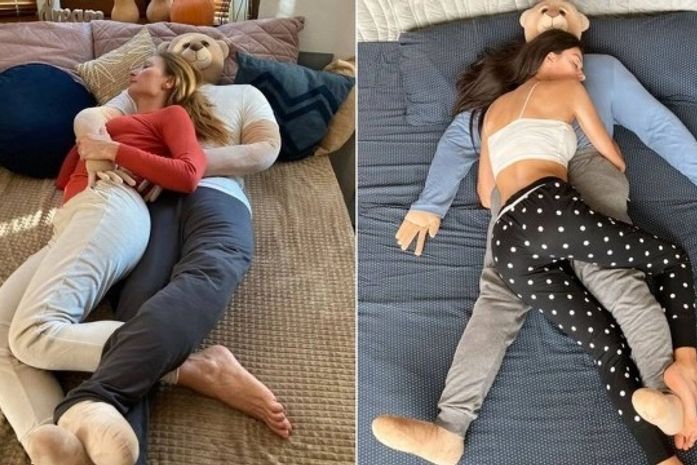 Urso de pelúcia 'humanizado' de 1,70m, para solteiras em busca de suporte emocional, é vendido por R$ 870