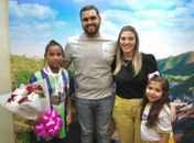 Prefeito de Piranhas recebe jovem medalha de ouro em competição estadual