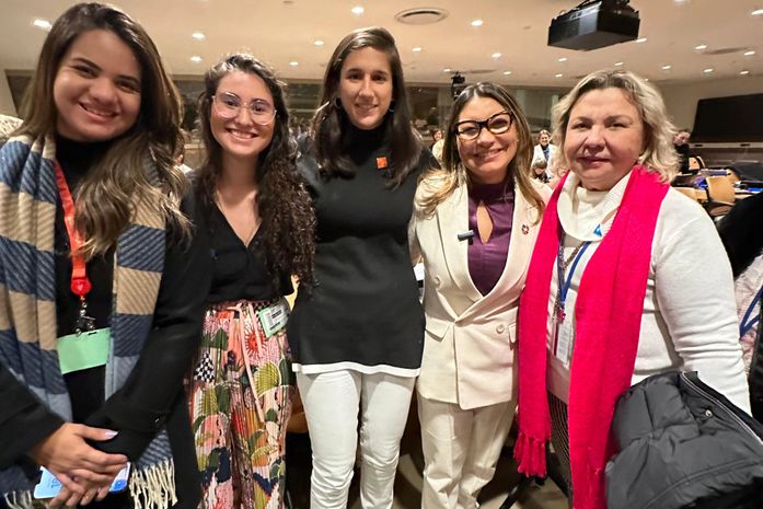 Em Nova Iorque, Teca Nelma encontra Janja e debate programas brasileiros que garantem direito para as mulheres