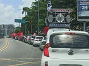 Manifestantes fazem carreata em Maceió e pedem por impeachment de Bolsonaro 