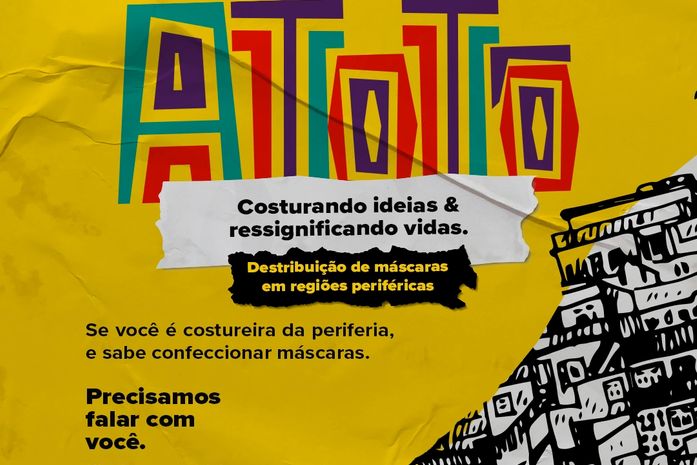 Renan, nas periferias da capital tem costureiras "mãos de ouro." Vamos cadastrá-las para confecção de máscaras?