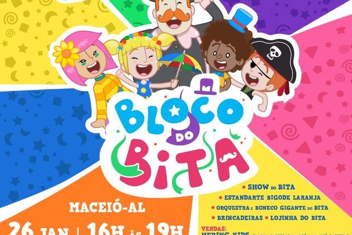 Bloco do Bita leva carnaval com grandes atrações para a criançada