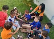 Volta às aulas: Alunos do Gigantinhos são recepcionados com ações de valorização da cultura popular

