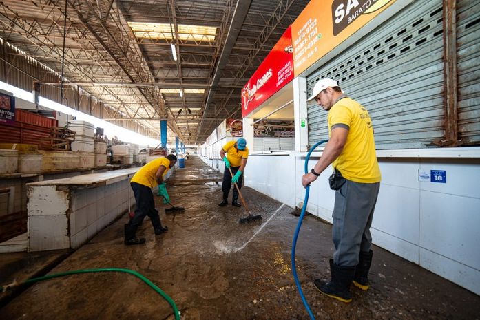 Mercado da Produção fecha nesta segunda (19) para Mutirão de Limpeza