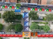 Praça da Penha, cuja foto retrata a dimensão da "Arena da Copa"