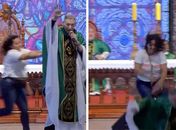 Padre Marcelo Rossi foi empurrado do palco