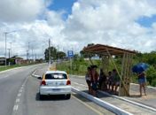 DMTT instala novos abrigos de ônibus na Rota do Mar