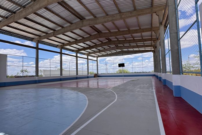 Prefeitura de Delmiro Gouveia inaugura nova quadra esportiva no povoado ...