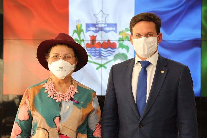 Deputada Tereza Nelma e Ministro João Roma