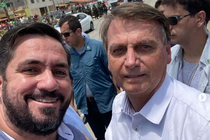 Leonardo Dias e Jair Bolsonaro