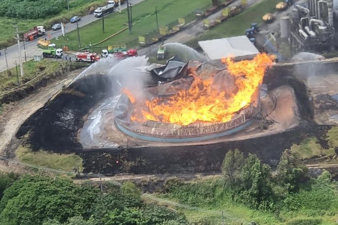 Tanque de álcool explode em usina