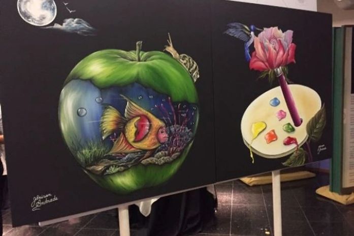 Salão de arte sobre os direitos humanos