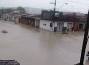 Chuva no bairro Santa Lúcia