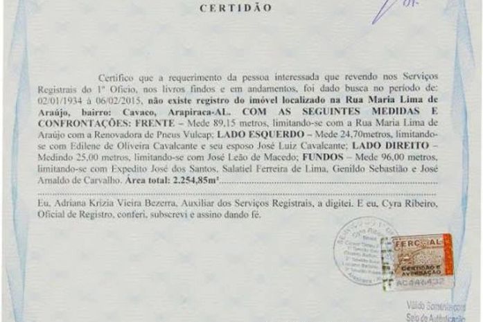 Documentos compravam que imóvel não pertence ao município de Arapiraca