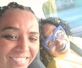 A Luana Santos  atravessou  121 km para participar do Agosto Negro, em Maceió. Esta ativista, Arísia Barros, agradece a confiança